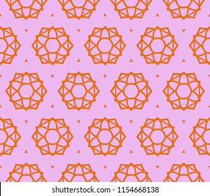 Vector illustration. Modern art-deco geometric pattern. Seamless design for scrapbooking, background, interior