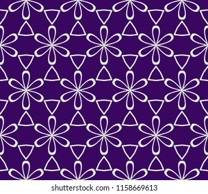 Vector illustration. Modern art-deco geometric pattern. Seamless design for scrapbooking, background, interior