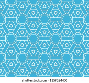 Vector illustration. Modern art-deco geometric pattern. Seamless design for scrapbooking, background, interior