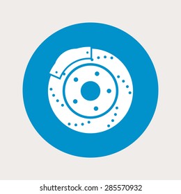 Vector illustration of modern auto repair icon