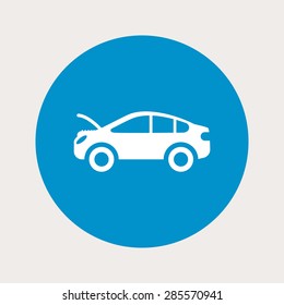 Vector illustration of modern auto repair icon