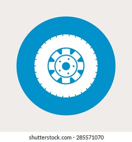 Vector illustration of modern auto repair icon