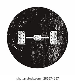 Vector illustration of modern auto repair icon