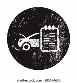 Vector illustration of modern auto repair icon