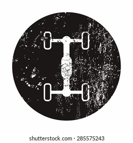 Vector illustration of modern auto repair icon