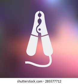 Vector illustration of modern auto repair icon