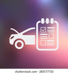 Vector illustration of modern auto repair icon