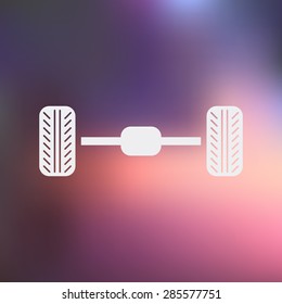 Vector illustration of modern auto repair icon