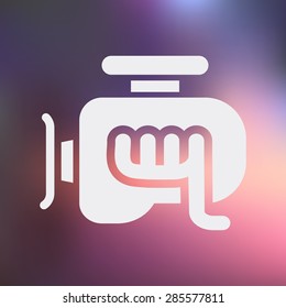 Vector illustration of modern auto repair icon