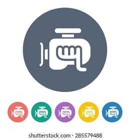 Vector illustration of modern auto repair icon