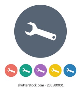 Vector illustration of modern auto repair icon