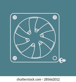 Vector illustration of modern auto repair icon