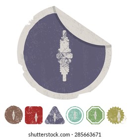 Vector illustration of modern auto repair icon