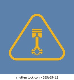 Vector illustration of modern auto repair icon