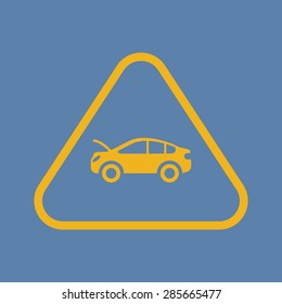 Vector illustration of modern auto repair icon