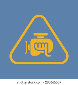 Vector illustration of modern auto repair icon