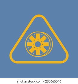 Vector illustration of modern auto repair icon