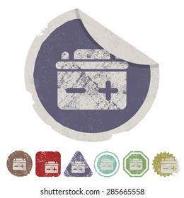Vector illustration of modern auto repair icon