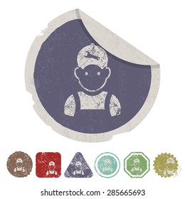 Vector illustration of modern auto repair icon