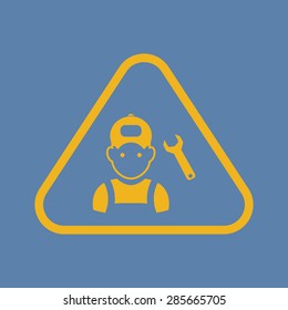 Vector illustration of modern auto repair icon