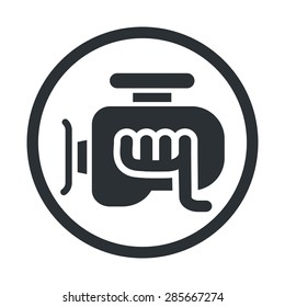Vector illustration of modern auto repair icon
