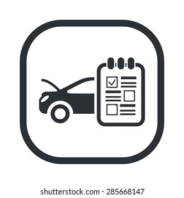 Vector illustration of modern auto repair icon