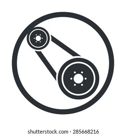 Vector illustration of modern auto repair icon