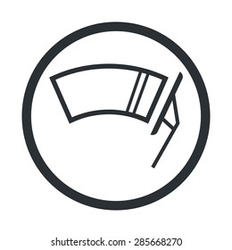 Vector illustration of modern auto repair icon