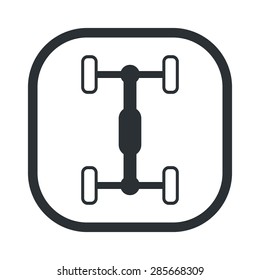 Vector illustration of modern auto repair icon
