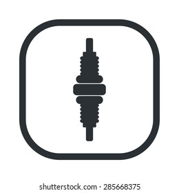 Vector illustration of modern auto repair icon