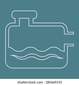 Vector illustration of modern auto repair icon
