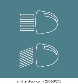 Vector illustration of modern auto repair icon
