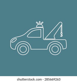 Vector illustration of modern auto repair icon