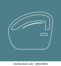 Vector illustration of modern auto repair icon