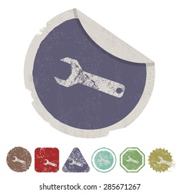 Vector illustration of modern auto repair icon