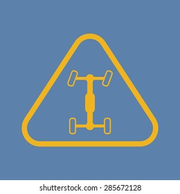Vector illustration of modern auto repair icon
