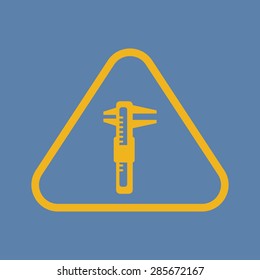 Vector illustration of modern auto repair icon