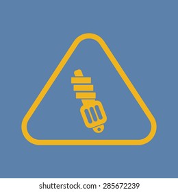 Vector illustration of modern auto repair icon