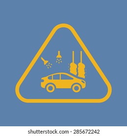 Vector illustration of modern auto repair icon