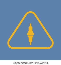 Vector illustration of modern auto repair icon
