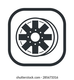 Vector illustration of modern auto repair icon