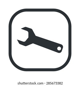 Vector illustration of modern auto repair icon