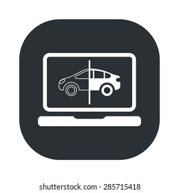 Vector illustration of modern auto repair icon