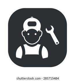 Vector illustration of modern auto repair icon