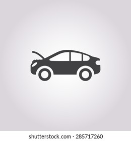 Vector illustration of modern auto repair icon
