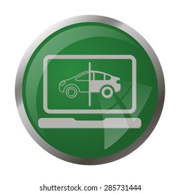 Vector illustration of modern auto repair icon