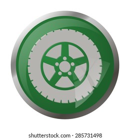 Vector illustration of modern auto repair icon