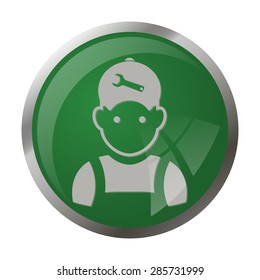 Vector illustration of modern auto repair icon