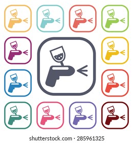 Vector illustration of modern auto repair icon