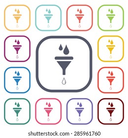 Vector illustration of modern auto repair icon